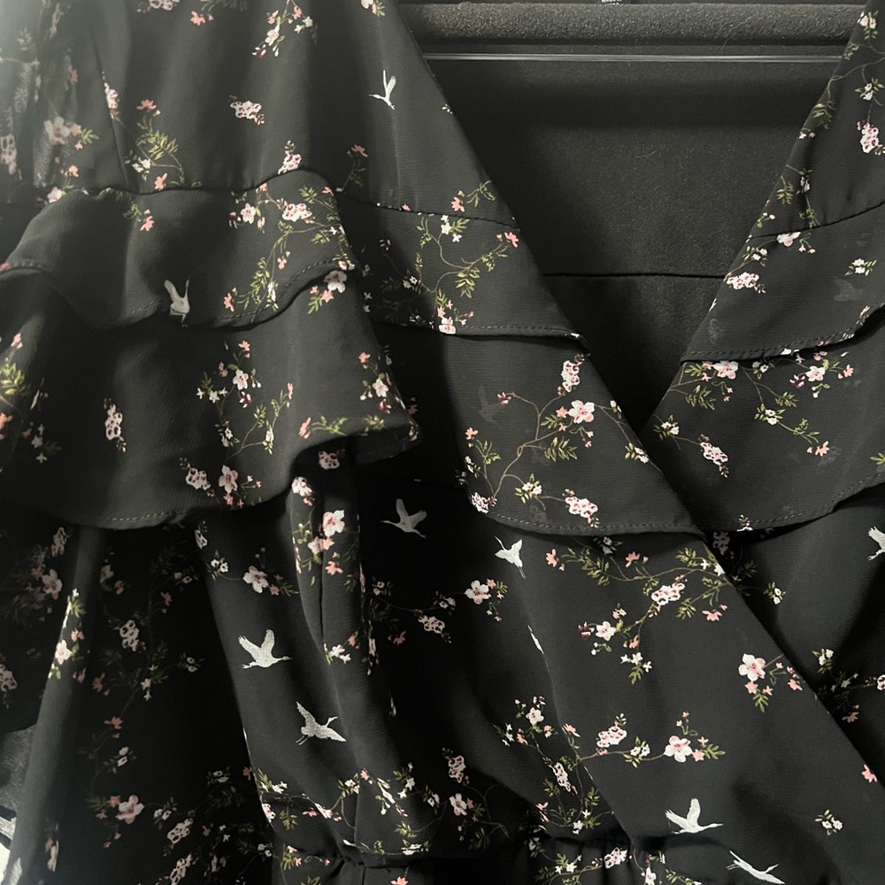 Torrid Wrap Ruffle Dress 3 - Picture 2 of 4